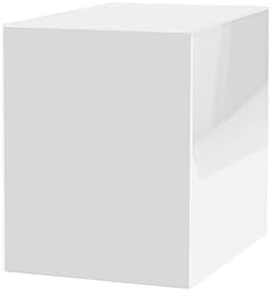 White Acrylic Display Box 12x12x16 with Open Side No Lid