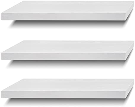 Solid Wood Floating Shelves Set of 3