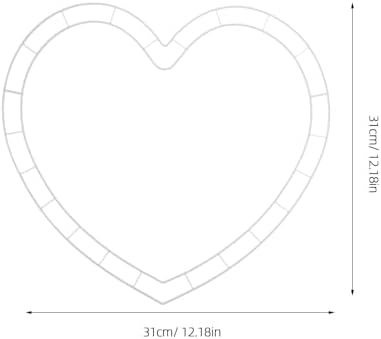 Cabilock 6 Heart Shaped Wreath Frames for DIY Crafts