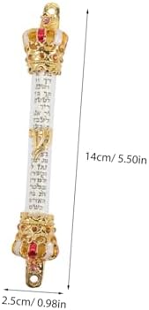 HOOTNEE Metal Mezuzah Scroll for Door Religious Decorative Judaica