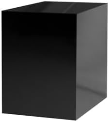 Glossy Black Acrylic Display Box with One Open Side