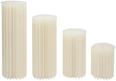 4Pcs Foldable Cardboard Vases for Wedding Party Decor