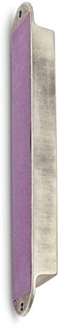 AJDesign Iris Collection Handcrafted Pewter Enamel Beaded Mezuzah Case Blue Flowers