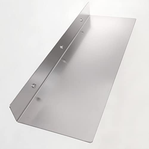 EADOT Brushed Nickel Floating Shelf 24x8 Heavy Duty