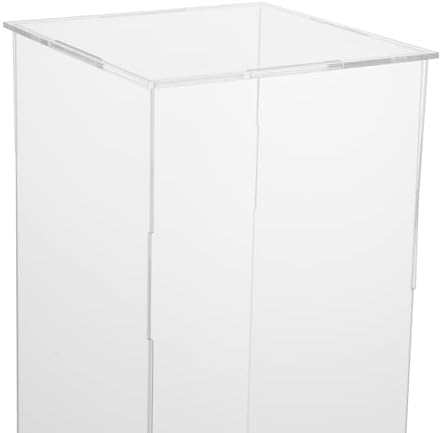 2 Pcs Acrylic Display Cube Pedestal Clear Art Sculpture Stand for Home Decor