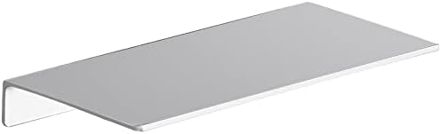 Danpoo Matte Silver Floating Metal Shelf for Wall Storage