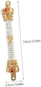 Cabilock Metal Mezuzah Door Crown Jewish Decor