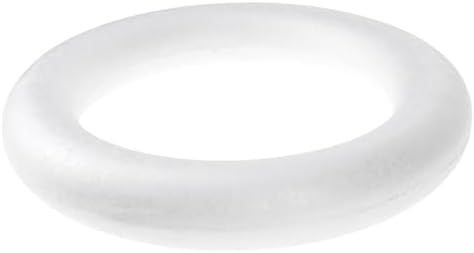 Homeford 12 Inch White Craft Foam Wreath