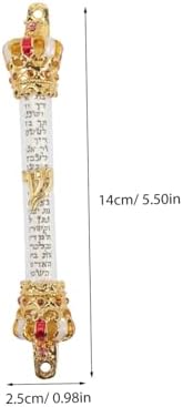 Retro Style Metal Mezuzah for Jewish Doorpost