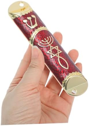 Cabilock 2 Sets Beautiful Metal Mezuzah Door Decor