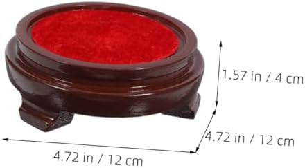 Crystal Ball Display Stand with Wooden Base for Home Decor