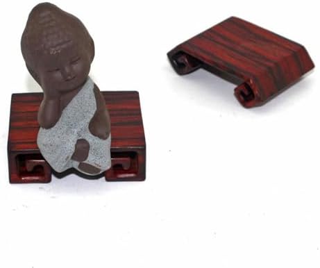 GOLDYWENDY Square Echo Grain Wooden Pedestal Display Stand