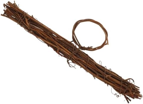 Milisten Hanger Shaped Rattan Wreath Frame for Crafting and Home Decor