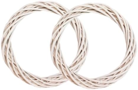 2Pcs Grapevine Wreaths DIY Willow Woven Decor for Holidays