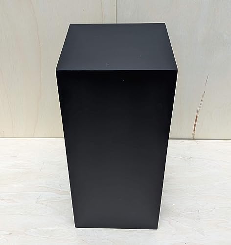 Generic 25 x 12 x 12 Matte Black Display Pedestal Stand