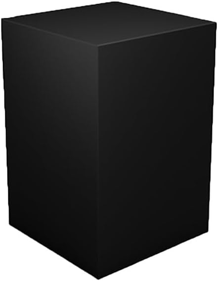 Black Square Cube Display Pedestal Stand for Events and Decor