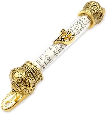 Mezuzah Scroll Gold Religious Door Ornament