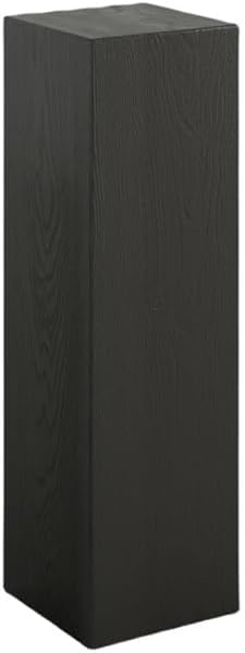 Wooden Cube Pedestal Stand for Events - Black 30x30x80cm