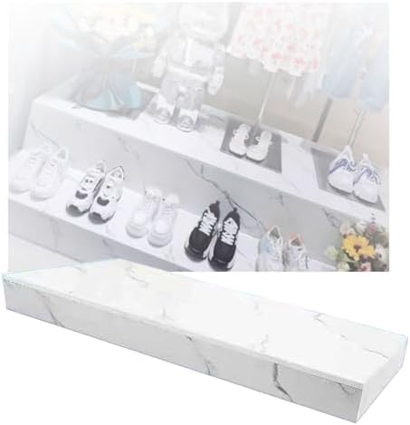Square Display Pedestal Stand 10cm White