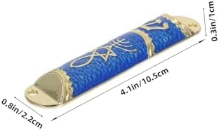 Amosfun Metal Mezuzah with Scroll Set Classic Jewish Door Blessing Decor