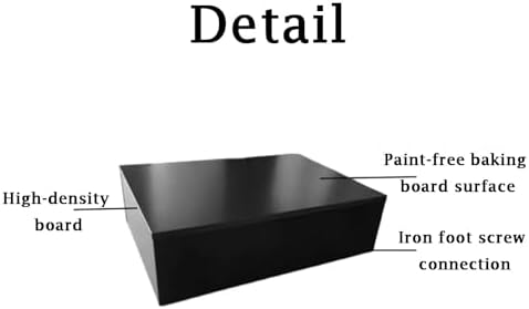 KIYILIHI Square Pedestal Stand 10cm Black 40x40x10cm