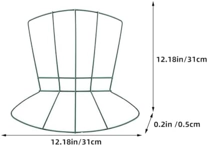 STOBAZA 2pcs Shamrock Wire Wreath Frame Door Hanger