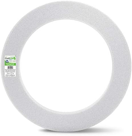 FloraCraft CraftFM Wreath 2x177 Inches White