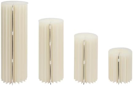 4Pcs Foldable Cardboard Vases for Wedding Party Decor
