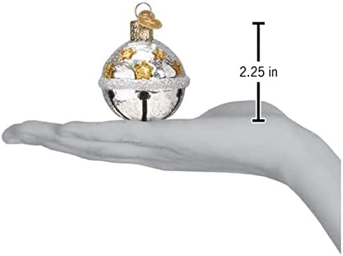 Old World Christmas Silver Jingle Bell Ornament