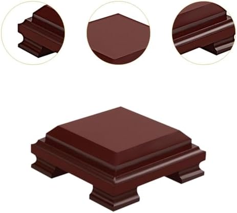 DYNWAVE Square Wooden Display Base for Vases and Plants