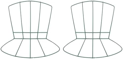 STOBAZA 2pcs Shamrock Wire Wreath Frame Door Hanger