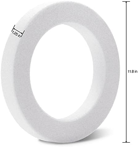 FloraCraft CraftFom Wreath White 125x118
