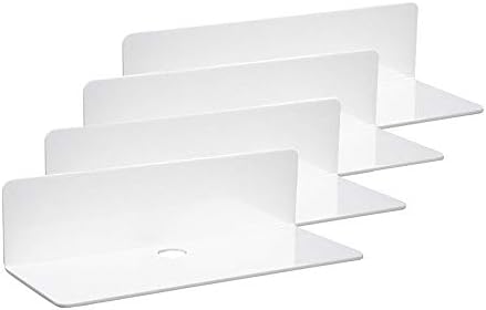 IEEK 9 Inch Acrylic Floating Shelves Set of 4