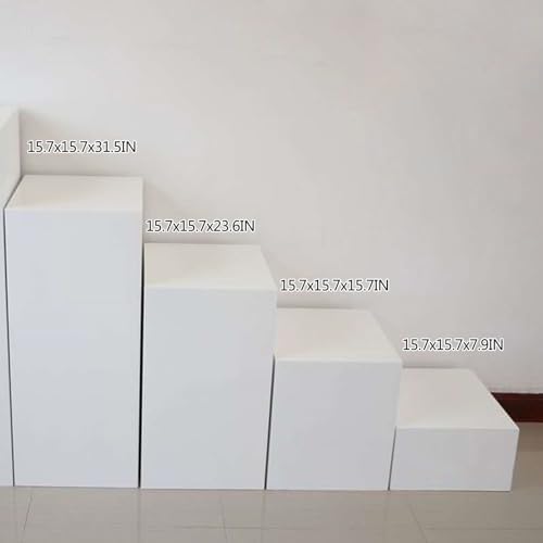 White Cube Display Pedestal Stand for Parties