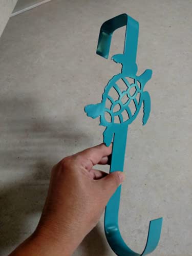 Turtle Wreath Hanger Door Hook Yellow 13 Inch