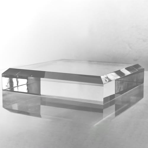 CiaoHER 2in Beveled Acrylic Display Pedestal Stand
