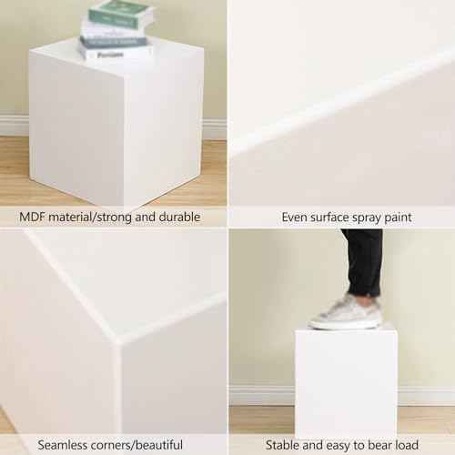 White Cube Display Pedestal Stand for Parties