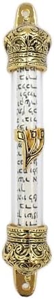 Mezuzah Scroll Gold Religious Door Ornament