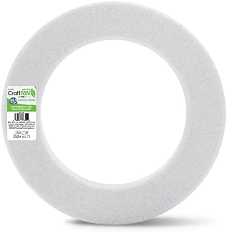 FloraCraft CraftFom Wreath White 125x118