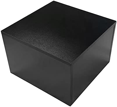 Prolinemax Black Pedestal Cube Display Stand Collectibles