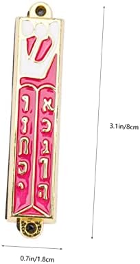 Retro Metal Mezuzah Plaque Decorative Blessing for Door Home Decor