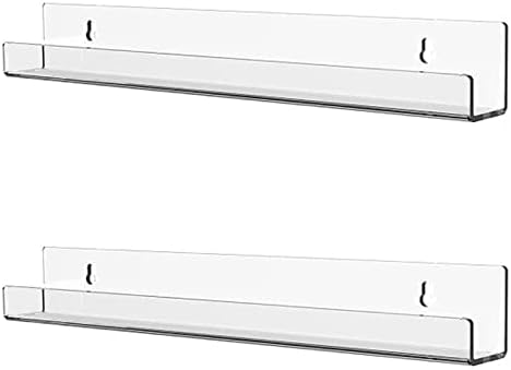 Cq Acrylic 15 Inch Floating Bookshelf for Kids Room