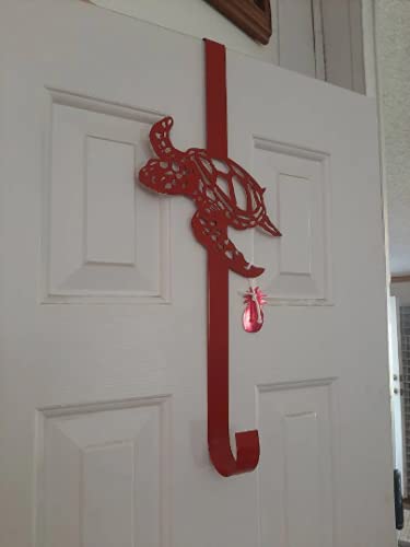 Sea Turtle Door Hook Wreath Hanger 13 Inch Yellow