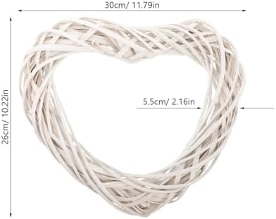 VOSAREA Rattan Heart Wreath DIY Frame