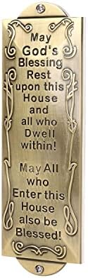 BRTAGG Metal Mezuzah Door Accent 6x2 Inch