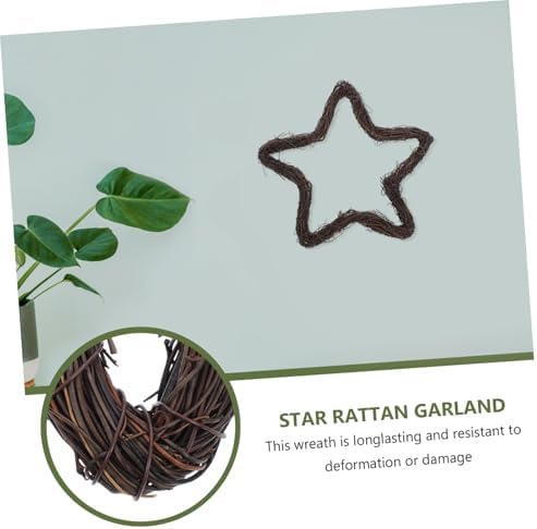 2pcs Star Shaped Wreath Frame for Holiday and Wedding Decor