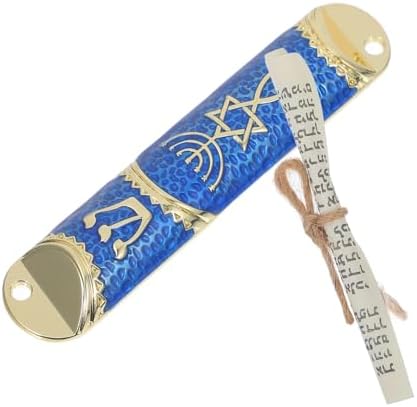 Cabilock Mezuzah Case Metal Door Religious Decor Small Size