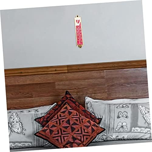 Retro Metal Mezuzah Plaque Decorative Blessing for Door Home Decor