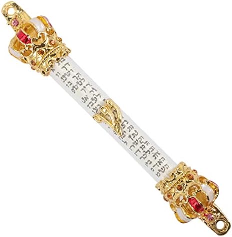 Levemolo Metal Door Side Mezuzah Jewish Decorative Religious Blessing for Home Entryway