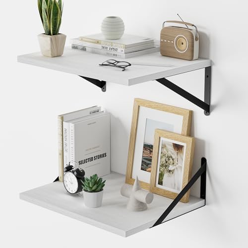 Deep Floating Shelves for Wall Set of 2